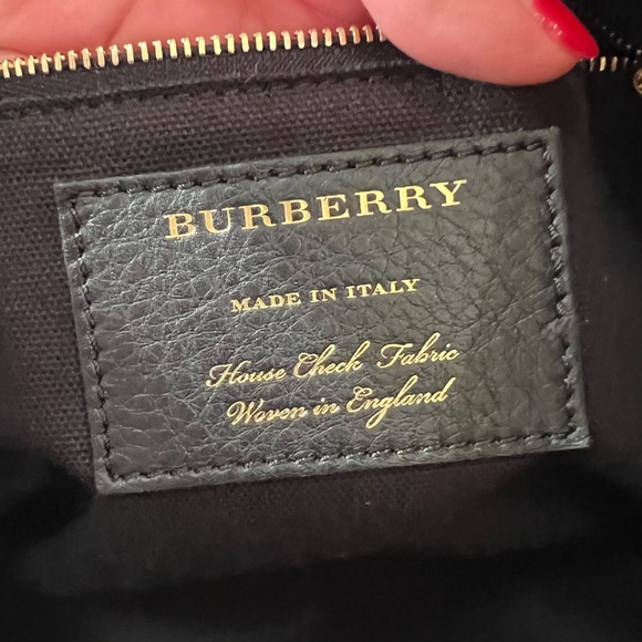 Burberry Canterbury Tote Satchel Bag Tan w/  Nova Check Print - Picture 5 of 8